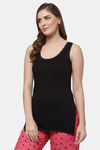 Floret Cotton Camisole (Pack of 2) - Black — thumbnail 3